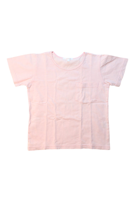 A Pink Short Sleeve Tops from Kidsagogo in size 4T for girl. (Front View)