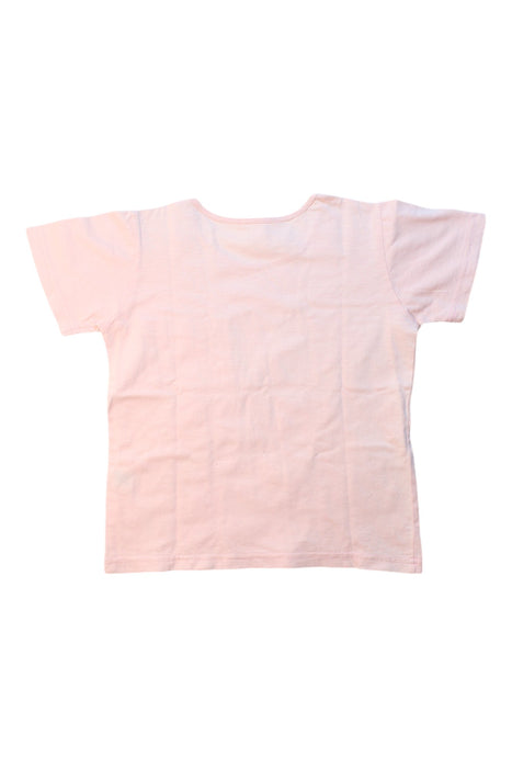 A Pink Short Sleeve Tops from Kidsagogo in size 4T for girl. (Back View)