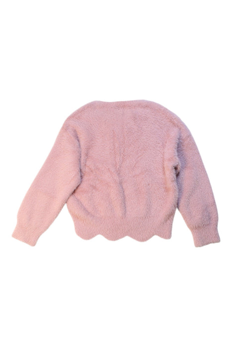 A Pink Long Sleeve T Shirts from Lipsy London in size 6T for girl. (Back View)