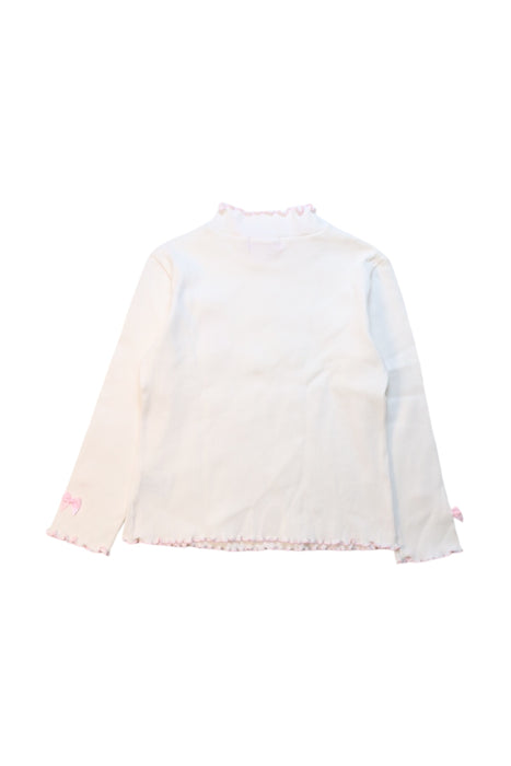 A White Long Sleeve Tops from Why and 1/2 in size 7Y for girl. (Back View)