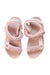 A Pink Sandals from Monnalisa in size 9Y for girl. (Back View)