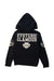 A Black Hooded Sweatshirts from Hysteric Mini in size 7Y for boy. (Back View)