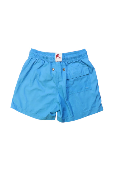 A Blue Swim Shorts from Mazu in size 5T for boy. (Back View)