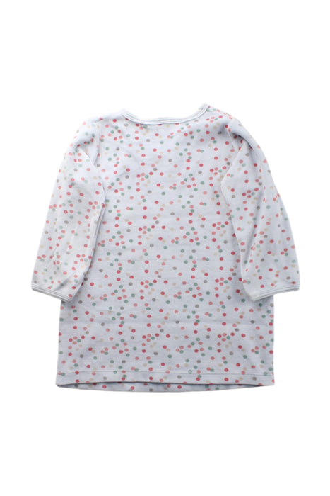 A White Long Sleeve Dresses from Petit Bateau in size 4T for girl. (Back View)