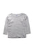 A Grey Long Sleeve T Shirts from Petit Bateau in size 4T for boy. (Front View)