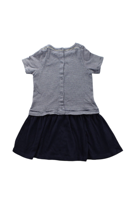 A Blue Short Sleeve Dresses from Petit Bateau in size 2T for girl. (Back View)