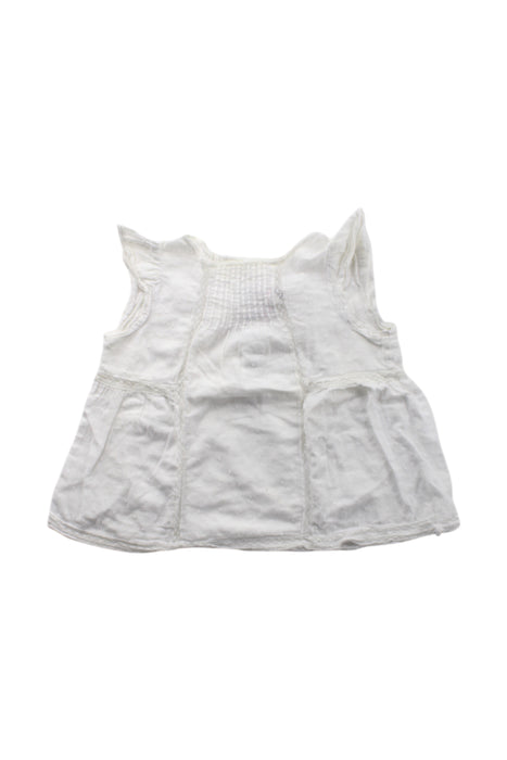 A White Short Sleeve Tops from Bonpoint in size 3T for girl. (Front View)