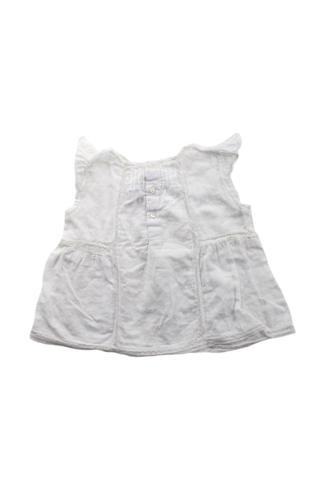 A White Short Sleeve Tops from Bonpoint in size 3T for girl. (Back View)