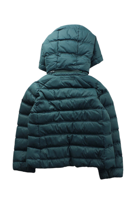 A Green Puffer/Quilted Jackets from Aigle in size 4T for neutral. (Back View)