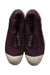 A Burgundy Slip Ons from Bensimon in size 9Y for girl. (Back View)