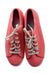 A Red Sneakers from Keds in size 12Y for girl. (Back View)