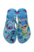 A Blue Flip Flops from Havaianas in size 7Y for girl. (Back View)