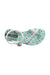 A Green Sandals from Ipanema in size 4T for girl. (Front View)