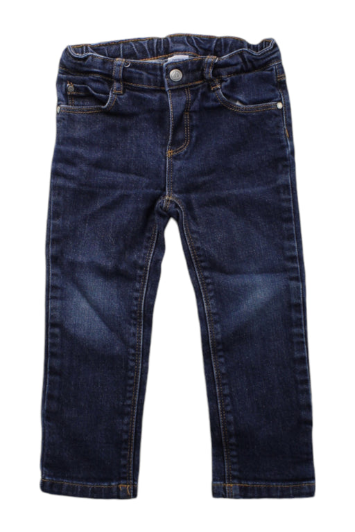 A Blue Jeans from Petit Bateau in size 2T for boy. (Front View)