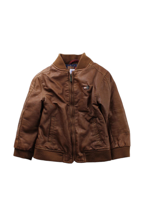 A Brown Lightweight Jackets from Mayoral in size 2T for boy. (Front View)