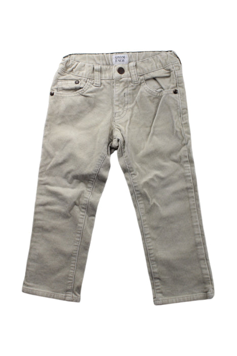 A Beige Casual Pants from Armani in size 2T for boy. (Front View)