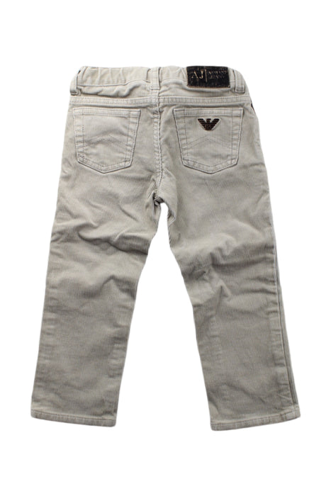 A Beige Casual Pants from Armani in size 2T for boy. (Back View)