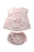 A Pink Dress Sets from Chickeeduck in size 12-18M for girl. (Front View)
