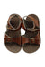 A Brown Sandals from Sun-San in size 18-24M for girl. (Back View)