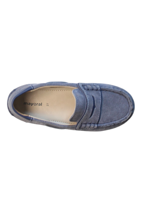 A Blue Loafers & Moccasins from Mayoral in size 4T for boy. (Front View)