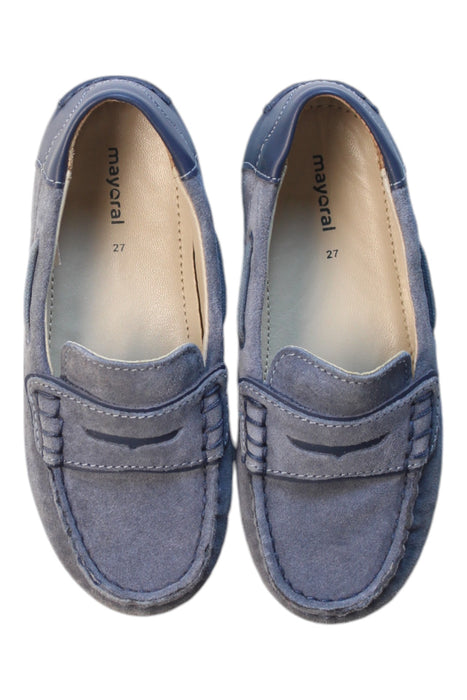 A Blue Loafers & Moccasins from Mayoral in size 4T for boy. (Back View)