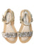 A Beige Sandals from Stuart Weitzman in size 5T for girl. (Back View)