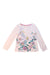 A Pink Long Sleeve T Shirts from Monsoon in size 5T for girl. (Front View)