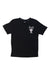 A Black Short Sleeve T Shirts from MLB in size 5T for boy. (Front View)