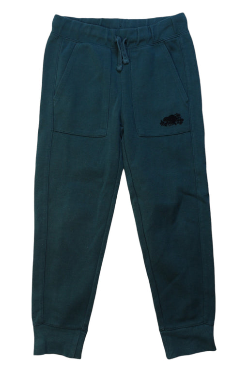 A Green Sweatpants from Roots in size 6T for boy. (Front View)