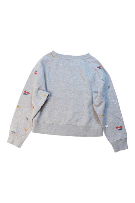 A Grey Crewneck Sweatshirts from Roots in size 5T for boy. (Back View)