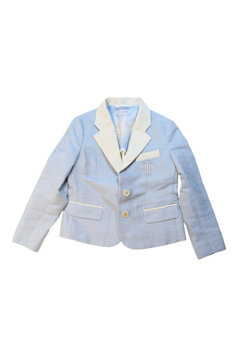 A Blue Blazers from I Pinco Pallino in size 6T for boy. (Front View)