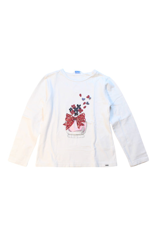 A Multicolour Long Sleeve T Shirts from Mayoral in size 6T for girl. (Front View)