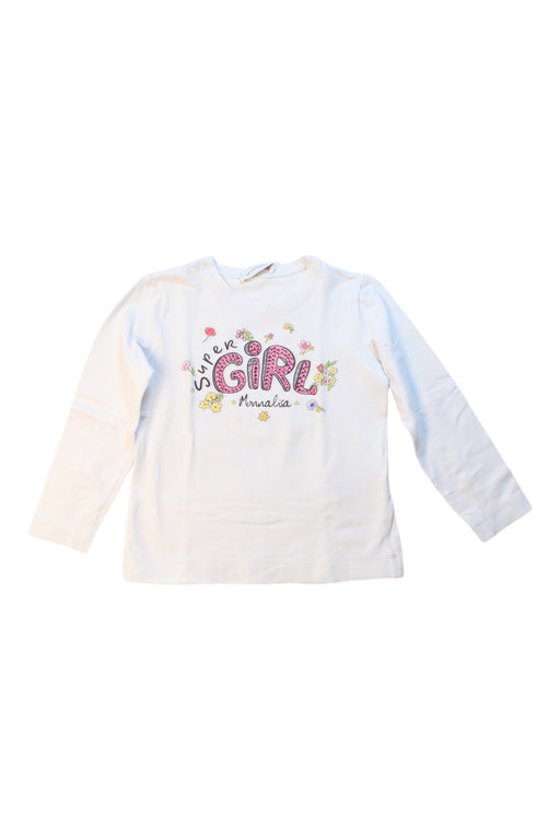 A Multicolour Long Sleeve T Shirts from Monnalisa in size 6T for girl. (Front View)