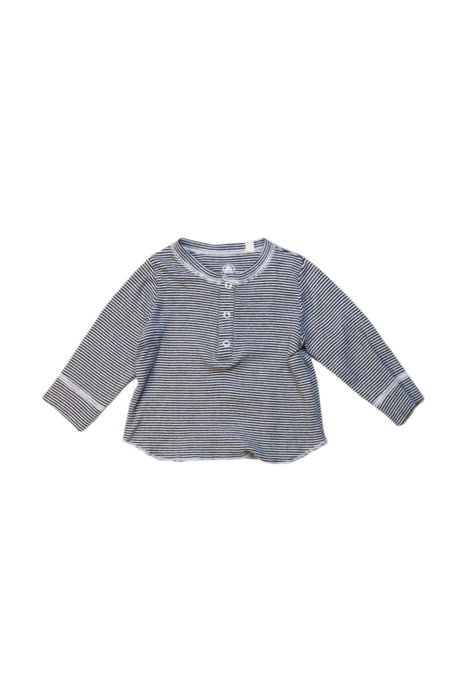 A Black Long Sleeve Tops from Petit Bateau in size 3-6M for boy. (Front View)