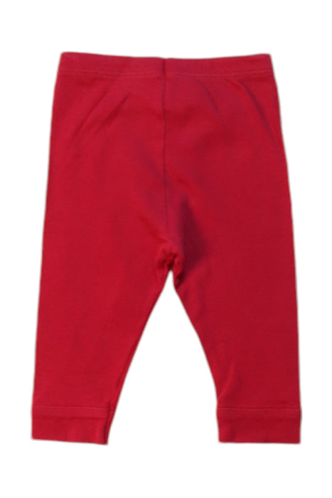 A Burgundy Leggings from Petit Bateau in size 3-6M for girl. (Back View)