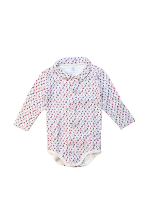 A Multicolour Long Sleeve Bodysuits from Petit Bateau in size 6-12M for neutral. (Front View)
