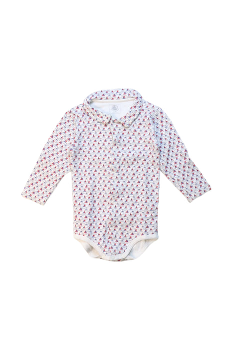 A Multicolour Long Sleeve Bodysuits from Petit Bateau in size 6-12M for neutral. (Front View)