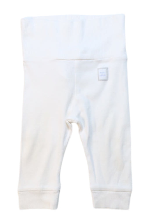 A White Leggings from Jacadi in size 3-6M for neutral. (Front View)