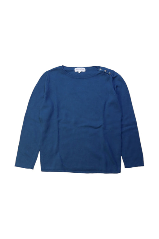 A Navy Knit Sweaters from Excuse My French in size 8Y for boy. (Front View)