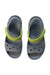 A Green Sandals from Crocs in size 3T for boy. (Back View)