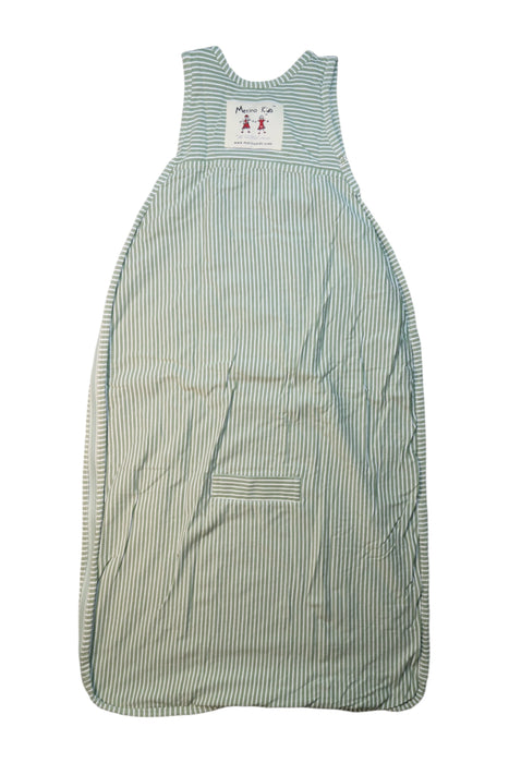 A Green Sleepsacs from Merino Kids in size 2T for neutral. (Back View)