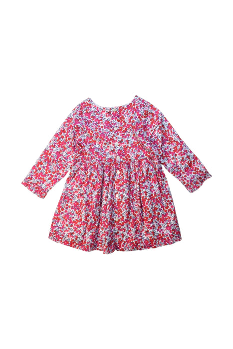 A Multicolour Long Sleeve Dresses from Jacadi in size 18-24M for girl. (Back View)