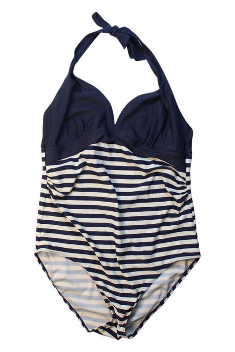 A Navy Swimsuits from Mamalicious in size S for girl. (Front View)