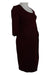 A Burgundy Long Sleeve Dresses from Isabella Oliver in size XS for maternity. (Front View)