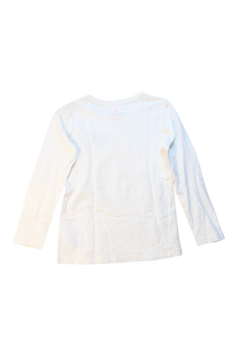 A White Long Sleeve T Shirts from Crewcuts in size 4T for girl. (Back View)