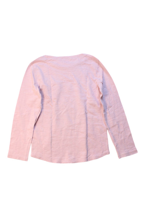 A Pink Long Sleeve T Shirts from Crewcuts in size 4T for girl. (Back View)