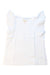 A White Short Sleeve Tops from Seed in size 4T for girl. (Front View)