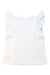 A White Short Sleeve Tops from Seed in size 4T for girl. (Back View)