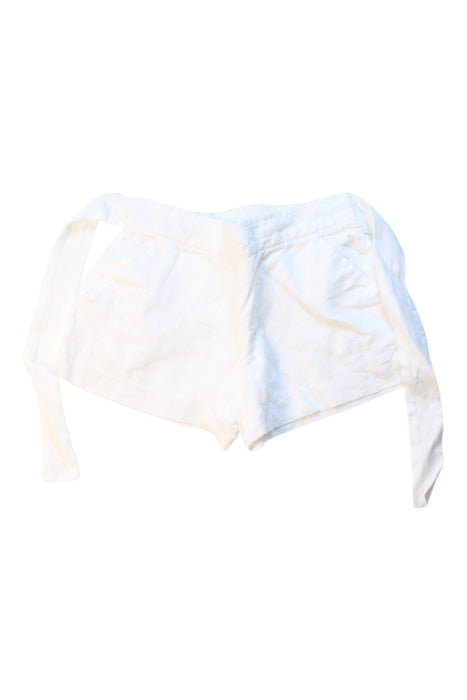 A White Shorts from Seed in size 4T for girl. (Front View)