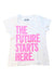 A White Short Sleeve T Shirts from Crewcuts in size 4T for girl. (Front View)